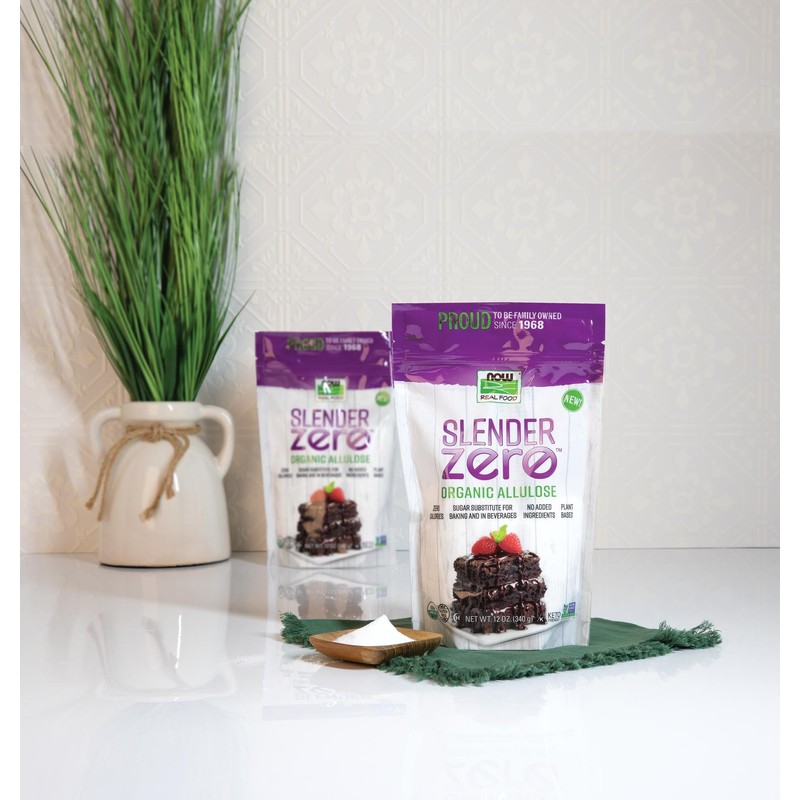 NOW Real Food, Slender Zero, Organic Allulose, Zero Calories, Sugar