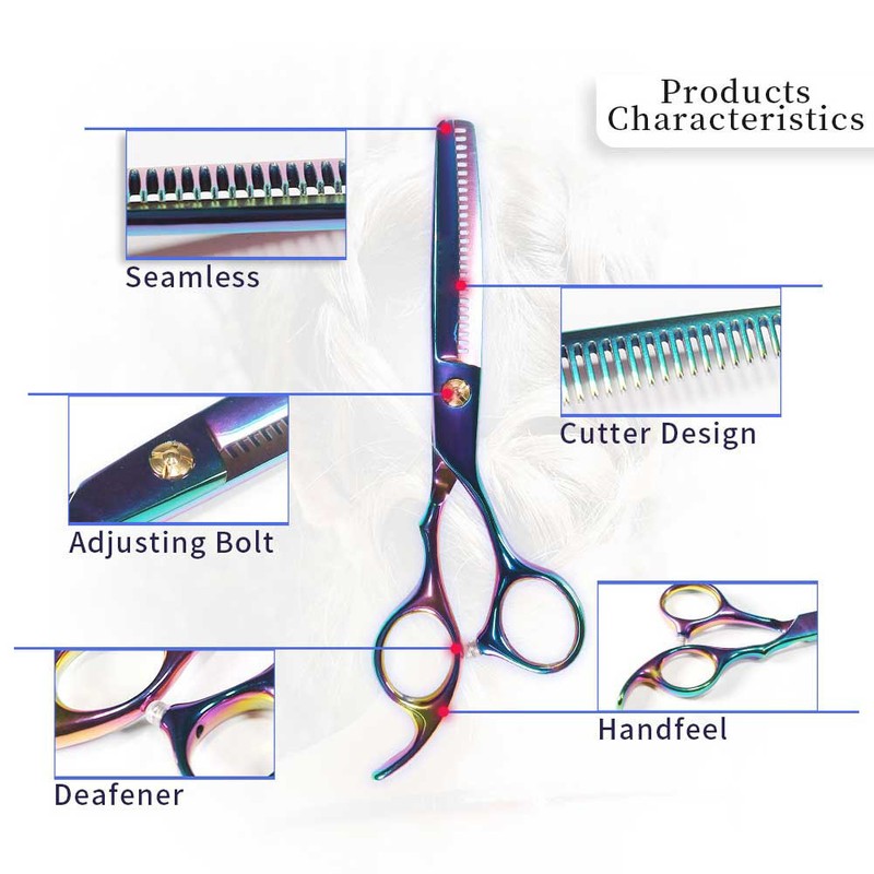 Professional Colorful Sharpness Edge Hair Scissors Barber Salon Hairdressing ScissorsHair
