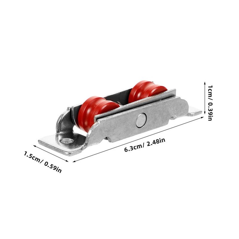 Mobestech Stainless Steel Sliding Door Wheels Replacement Kit with Nylon