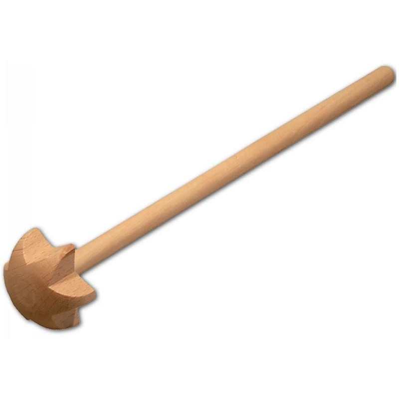 teemando® 2 x Beech Wood Whisks 25 x 4 cm