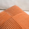 Fancy Homi Burnt Orange Lumbar Decorative Throw Pillow Covers 12x20