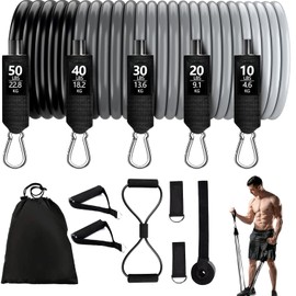 Jasonwell Bandas de Resistencia - Ligas de Resistencia Bandas Elasticas Fitness Bandas de Resistencia para Ejercicio para Entrenamiento de Resistencia