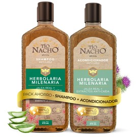 Tío Nacho Anti-Caída Dúo Pack Shampoo + Acondicionador. Contiene 2 botellas de 415ml.