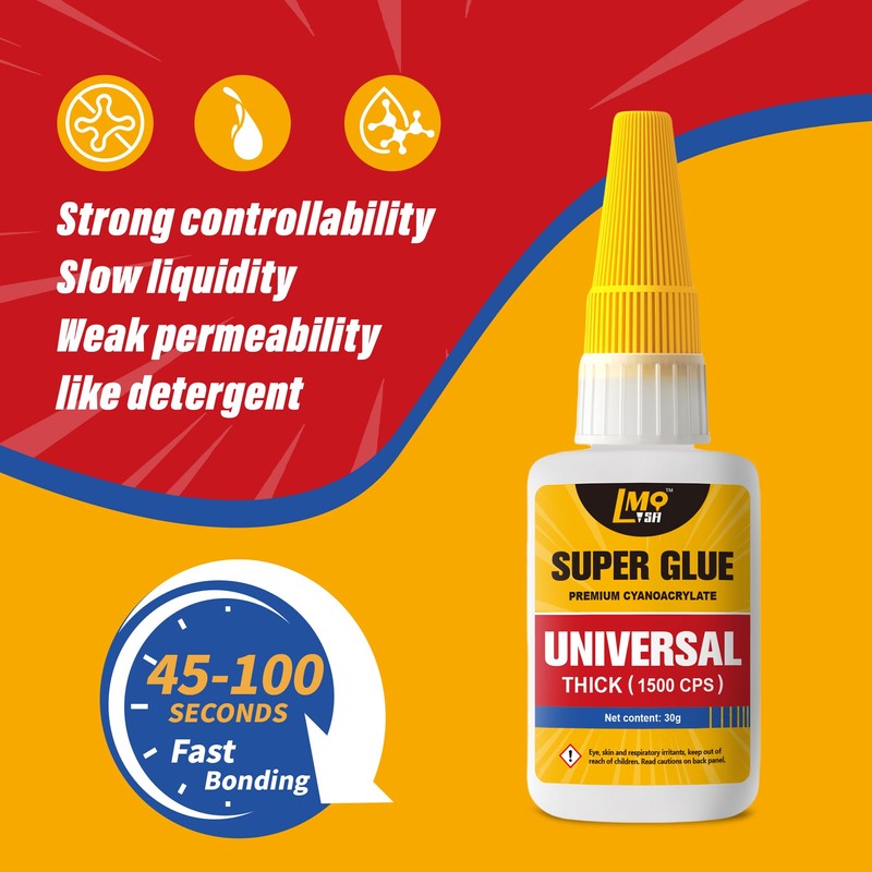 Ca Glue, Thick Super Glue for All Purpose, 2x30g Cyanoacrylate