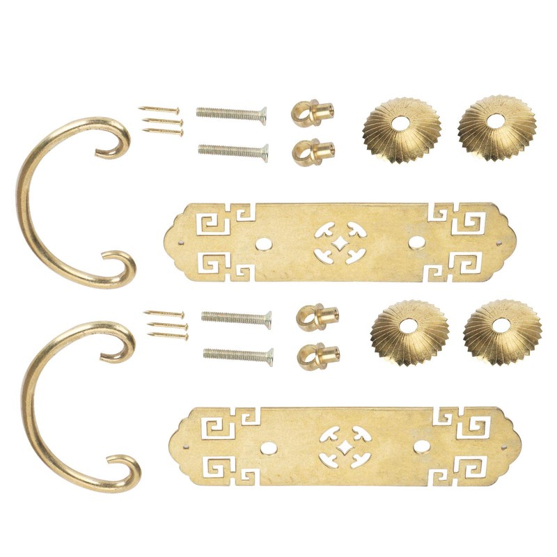 Chinese Style Antique Horizontal Drawer Pulldown Wardrobe Brass Handle for