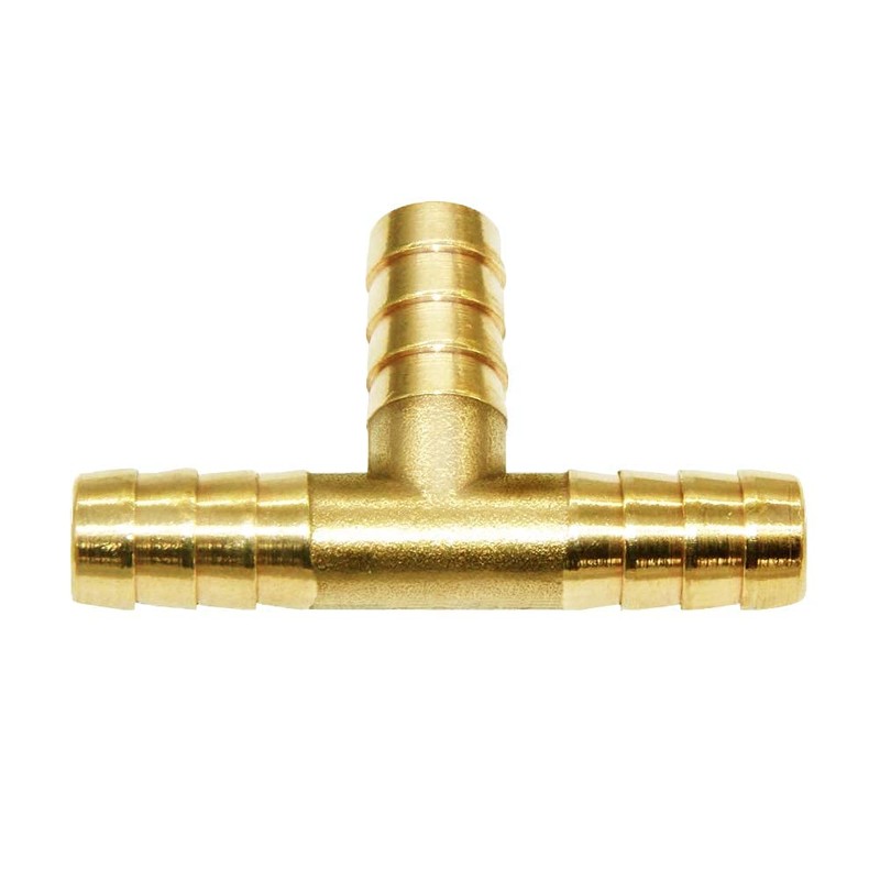 Joywayus 3/8" Hose Barb Tee 3 Way Union Fitting Intersection/Split