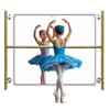 Kids Wall Mounted Ballet Barre 4ft with Mirror and Mat