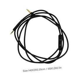 TEHAUX Audio Replacement Cable for Headphones Durable Wired Cord Compatible with Apple Devices High Fidelity for Convenient Use