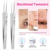 Auiremrti Blackhead Remover and Pimple Popper Tool Kit, 2 Blackhead