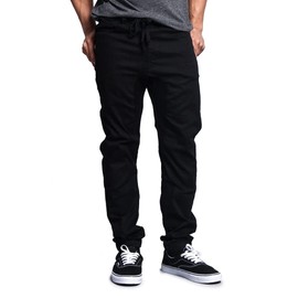 VICTORIOUS Men's Joggers Twill Pants JG804 - Black - 2X-Large