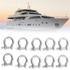 10pcs Bow Shackle Stainless Steel High Hardness D-Ring Anchor for