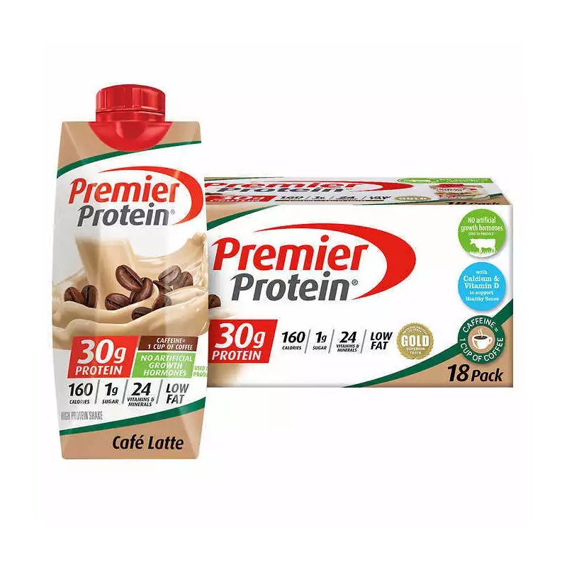 Premier 30g Protein Shakes 11 fl. oz.18-pack 24 Vitamins and