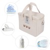 Diaper Shoulder Bag Oxford Cloth Large Capacity Embroidery Bear Pattern