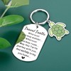 Safe Travel Turtle Keychain White Elephant Gifts for Adults Christmas