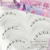 5 Pairs Korean Lower Eyelashes 3D Natural Look Comic Eyelashes