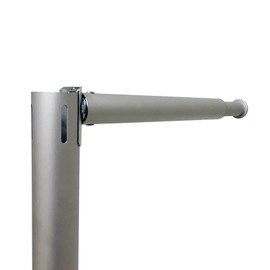 Hecis Slip-On Drape Support 10" to 18" Double Pipe and Drape Stand Kit (2 Pack)