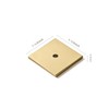 Khtumeware 10-Pack 1-1/2 Inch Square Backplate for Knobs in Champagne