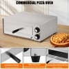 Electric Pizza Oven, 1100W Commercial Pizza Oven Countertop, Stainless Steel