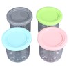 4Pcs Ice Cream Pints Containers and Lids Large Capacity Round