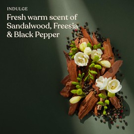 Sanctuary Spa Golden Sandalwood Sand and Salt Scrub, 92% Natural Body Exfoliator, Mineral Oil Free, Cruelty Free & Vegan, 300g