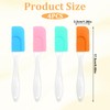 4 Pcs Silicone Spatula, 6.9 Inch Heat Resistant Small Spatula