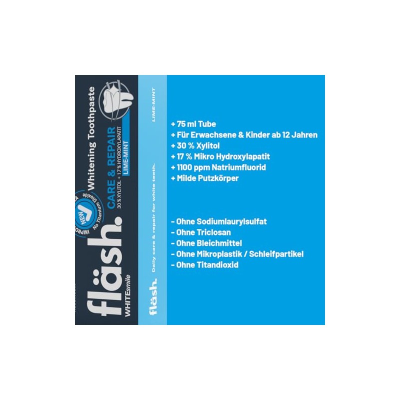 fläsh Lime Mint: Whitening Toothpaste | Daily Care for White