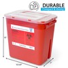 Sharps Containers for Home Use 2 Gallon (2-Pack) Needle Disposal,