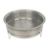 Portable Round Barbecue Charcoal Grill Multifunctional Compact Charcoal Stove for