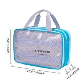 DDgro Carrying Case for Tonies Figures, Travel Storage Bag for Toniebox Characters (Blue Green)