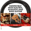 Fender Professional Series Cable para Guitarra y Bajo, Recto/Ángulo, 10