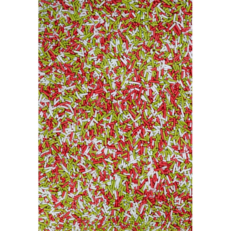 SPRINKLY - Matt Sugar Strands - Red, White & Light
