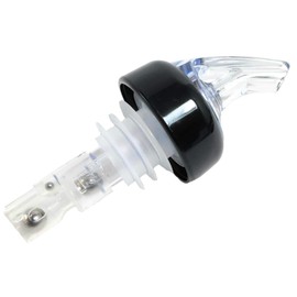 Vertedor de licor medido – Corcho grande para botellas de gran tamaño – Hecho 100% en los Estados Unidos. Boquillas de bar que no gotean, sin grietas, solo una perfecta coctelera para cada vez., Transparente, 2oz (60ml) - 10 Pack