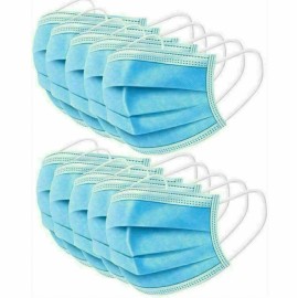 ASATechmed Disposable Face Masks Medical Surgical Dental 3-Ply Earloop  - 10Pack