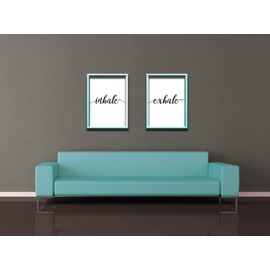 Inhale Exhale Posters 24 x 32 Inches Set of 2 Prints Wall Decor