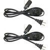 Lightingsky 6 Feet Black Salt Lamp Cord with Dimmer Switch