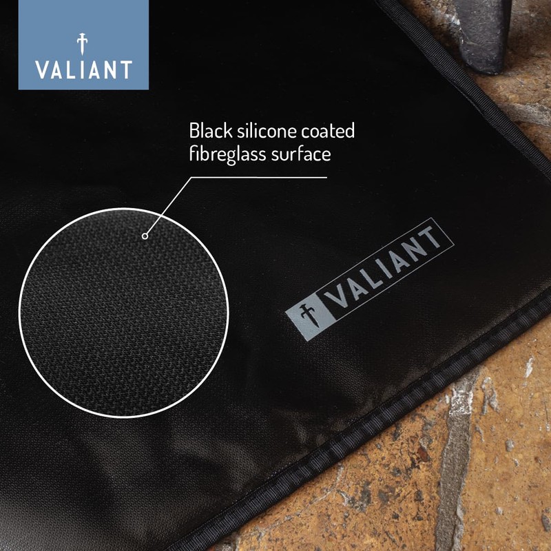 Valiant Fire Resistant Protective Hearth Mat - 98cm x 43cm