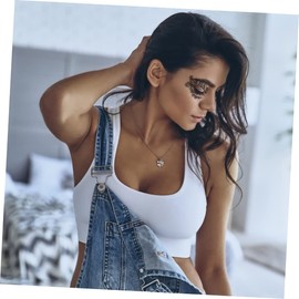 Mikinona Makeup Stickers Temporary Eye 5 Pairs Eyeliner Stickers Hollow for Women Girls Random Style