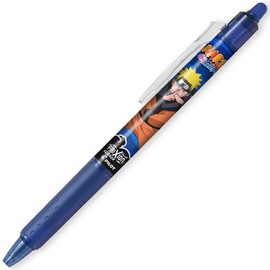 Pilot FriXion Heat/Friction Erasable Retractable Rollerball Pen FR7 Ball Clicker - Naruto Shippuden Limited Edition - Medium Line 0.7mm Tip Nib - Black, Blue, Red - Pillow Pack of 3 Pens