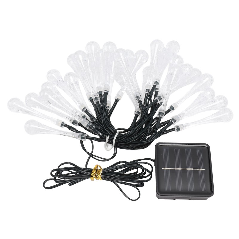 Solar String Lights IP65 Waterproof 2 Light Modes Outdoor String