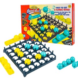 Roexboz Juego de Mesa Interactivo para Fiestas, desafíos de computadora, Pelota de Rebote para Familia, Adolescentes, Adultos con 16 pelotas, 9 Cartas de desafío y cuadrícula de Juegos
