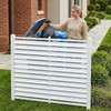 5 Ft x 4 Ft Air Conditioner Fence, White Vinyl