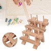 12 Spools Wooden Sewing Thread Holder Foldable Bobbin Hanging Rack