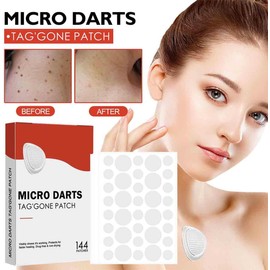 Microdarts Tag'gone Nano Patch,Pimple Care Patches for Face and Skin,Natural Skin and Face Care Patch,Invisible Blemish Cover,Suitable for All Skin Types (2pcs)