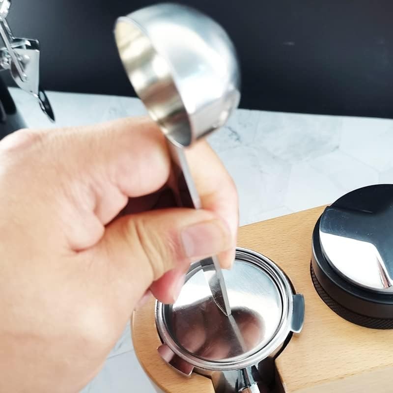 Dzxin Coffee Scoop 2#,304 2-in-1 Stainless Steel Stand Coffee Powder