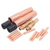 16Pcs MIG Welding Gun Accessory Kit Tip Nozzle Diffuser Adapter