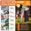 AUTOMAN Garden Hose Nozzle - 100% Metal High Pressure Spray