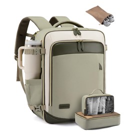 LOVEVOOK 50L Travel Backpack Carry On Airline Approved, Large Backpack with 3 Packing Cubes, TSA Travel Essentials Carry On Bag, Waterproof Weekender Overnight Luggage Daypack, Fits 18 Inch Laptop