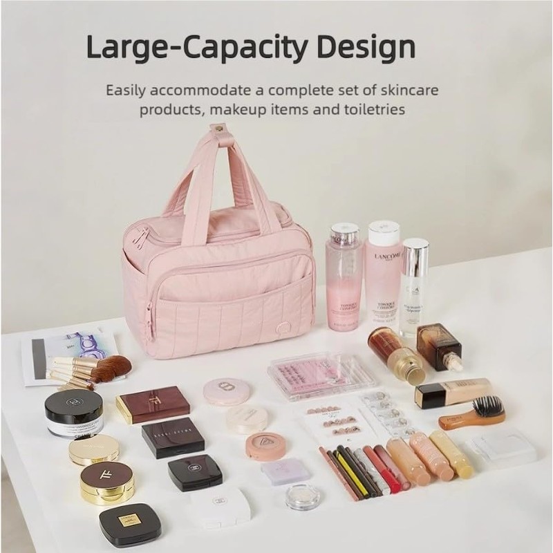 aji KA8001 Cosmetic Bag, rose beige