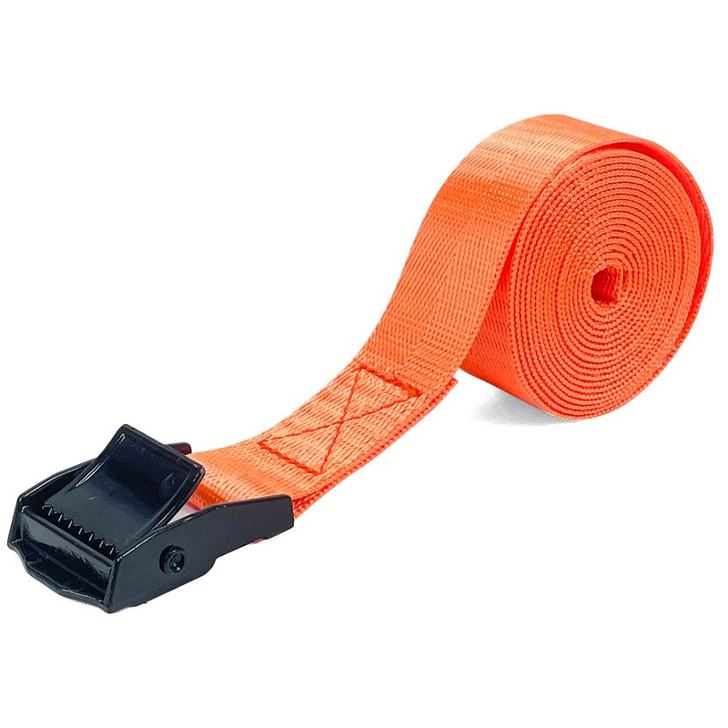 Socpuro Cargo Tightening Belt, 6.6 ft (2 m), Cam Buckle,