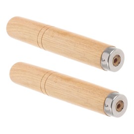 Ciieeo 2pcs Wooden Spatula Handles Ergonomic Replacement for Pots and Pans Solid Wood Grip for Safe Cooking Fit Kitchen Accessory